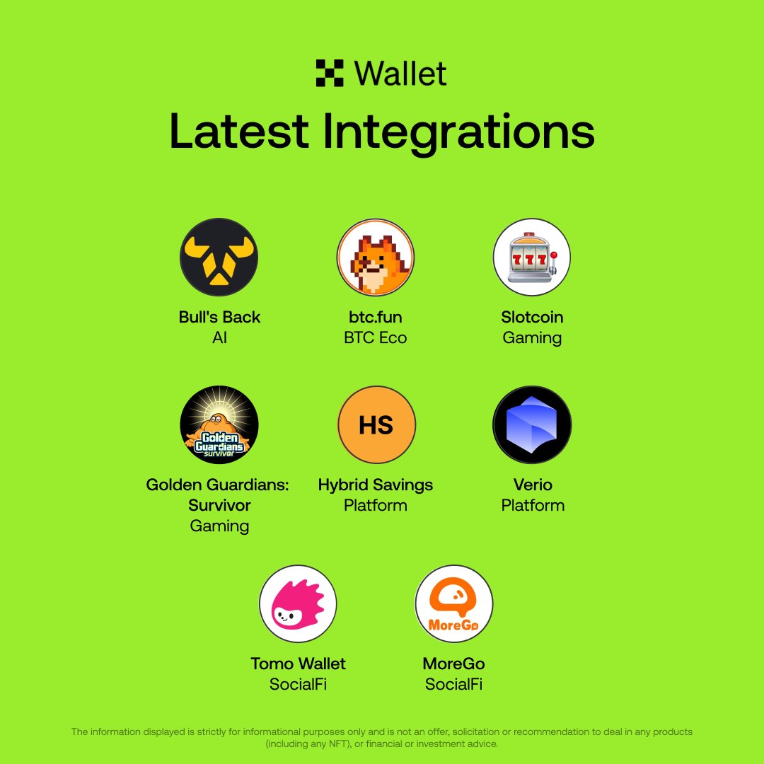 wallet's tweet image. Hot off the press 🔥
We're excited to announce that 8 projects have integrated our Wallet this week.
Go onchain, any chain seamlessly with #OKXWallet
