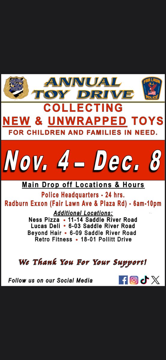 Fair Lawn Police Department tweet media