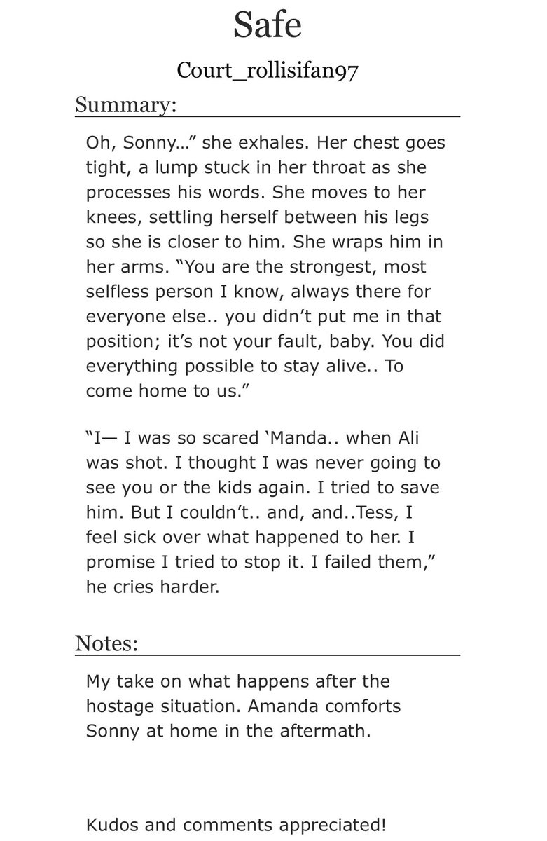 itscourt1234's tweet image. Post episode fic.

My take on what happens after the hostage situation, Amanda helps care for Carisi at home.  #Rollisi #SVU 

archiveofourown.org/works/60876439