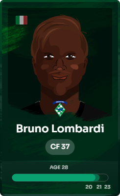 FUSION_Footium's tweet photo. @Footium Bruno Lombardi moving to Easleigh Town for .008 eth was the only new signing for FUSION - over .2 eth spent on academy prospects though 💪 https://t.co/q8TwjdPOqj