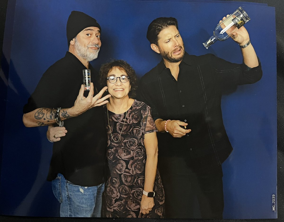 LeograndeCJ's tweet photo. @JDMorgan @JensenAckles @jarpad Please let me know if Gus &amp; George like the books! Sorry they took up room in your itty bitty carry on! Keep us posted on the MF whiskey &amp; gin. I’m for sure writing that book with Hilarie haha! https://t.co/InWlbq2laa