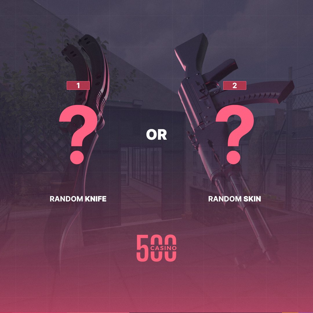 CSGO500 on X: “Would you rather get a random CS2 Knife or a Skin