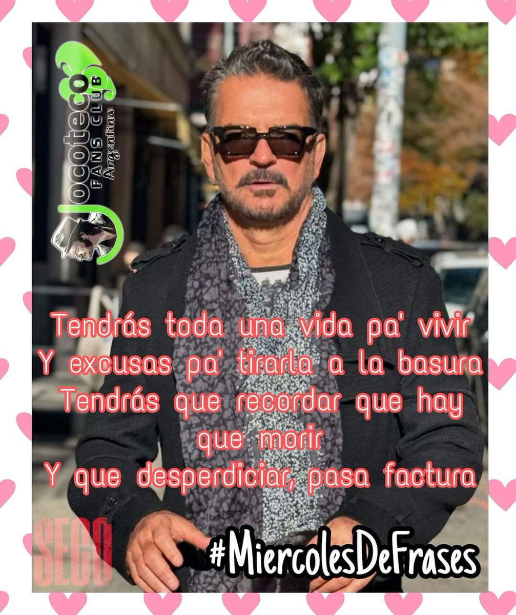 PaolaIvanaLopez's tweet photo. #MiercolesDeFrases #RicardoArjona #Seco #TodoTermina #MundoArjona #JocotecoFansClub 🇦🇷💚🇦🇷💚 #LasVerdeFluo
@Ricardo_Arjona @Jocoteco_Arjona @InfoMundoArjona https://t.co/smI9x5zS6a