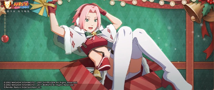SAKURA HARUNO CHRISTMAS ILLUSTRATION FROM NARUTO MOBILE [RELAUNCH] ‼️