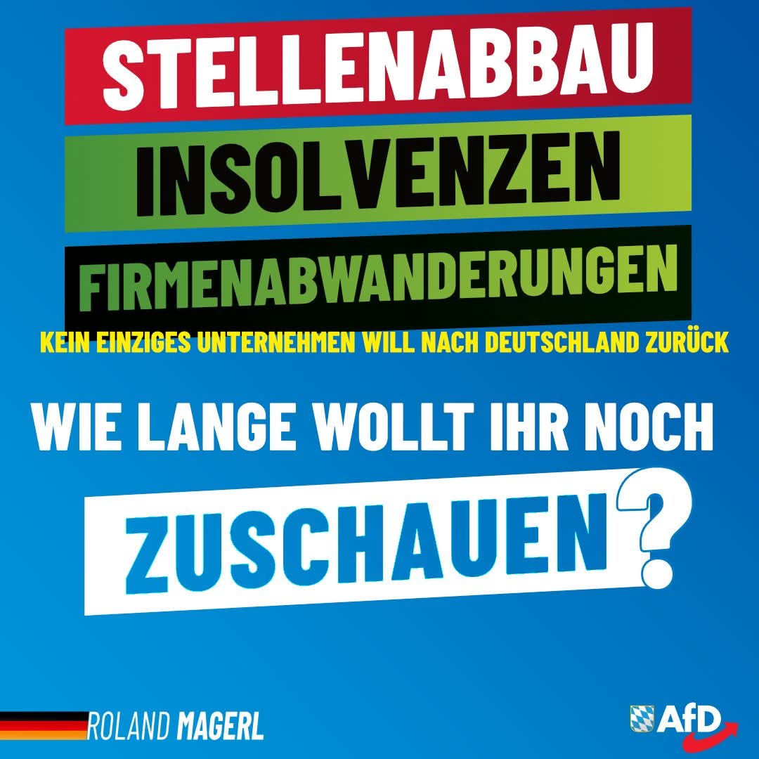 Wenn wir zulange zuschauen ist es zu spät. Deutschland braucht endlich einen Alternativen Weg.