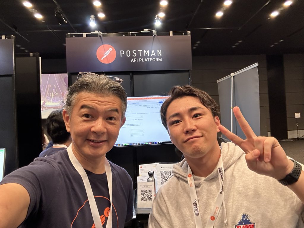 yanskun's tweet image. GitHub Universe Recap 東京 #Postman ブースに来ています #GitHubUniverseRecap