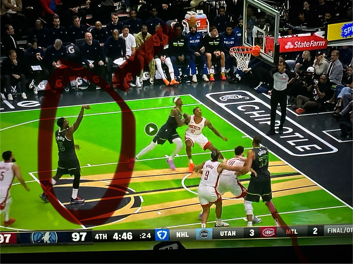 . <a href="/NBAOfficial/">NBA Official</a> this isn't legal. Make him play by the rules