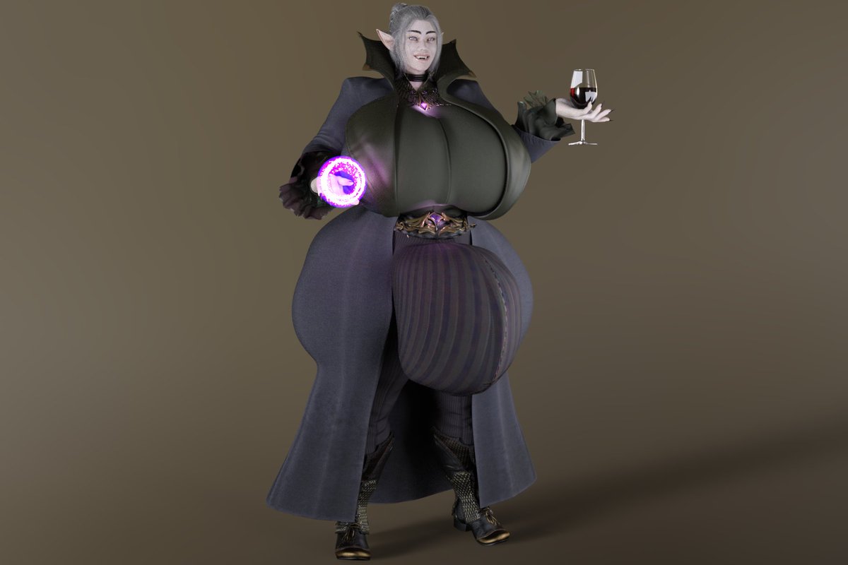 TheRatster3D's tweet photo. And she's finally done! Took a lot of effort and a ton of focus but we're back! Meet Mauve the Motherly Vampire. https://t.co/PWfn7zagFK