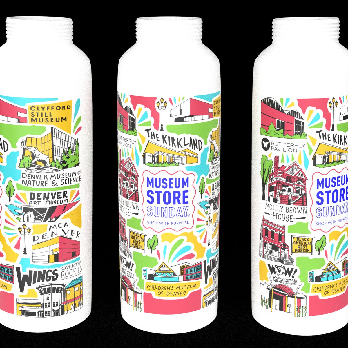 This weekend: Celebrate #MuseumStoreSunday! 🎁 

- Enjoy FREE shipping Nov. 27-Dec. 3
- Be one of the first 20 people to spend $20 or more to receive a FREE water bottle or tote bag
- On Dec. 1, spend $20 or more in the shop to receive a FREE bonus item (while supplies last)