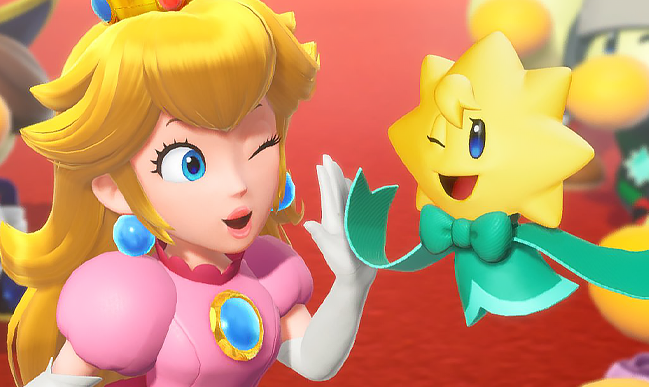 pichitime's tweet image. Peach and her little yellow sidekicks 🩷💛