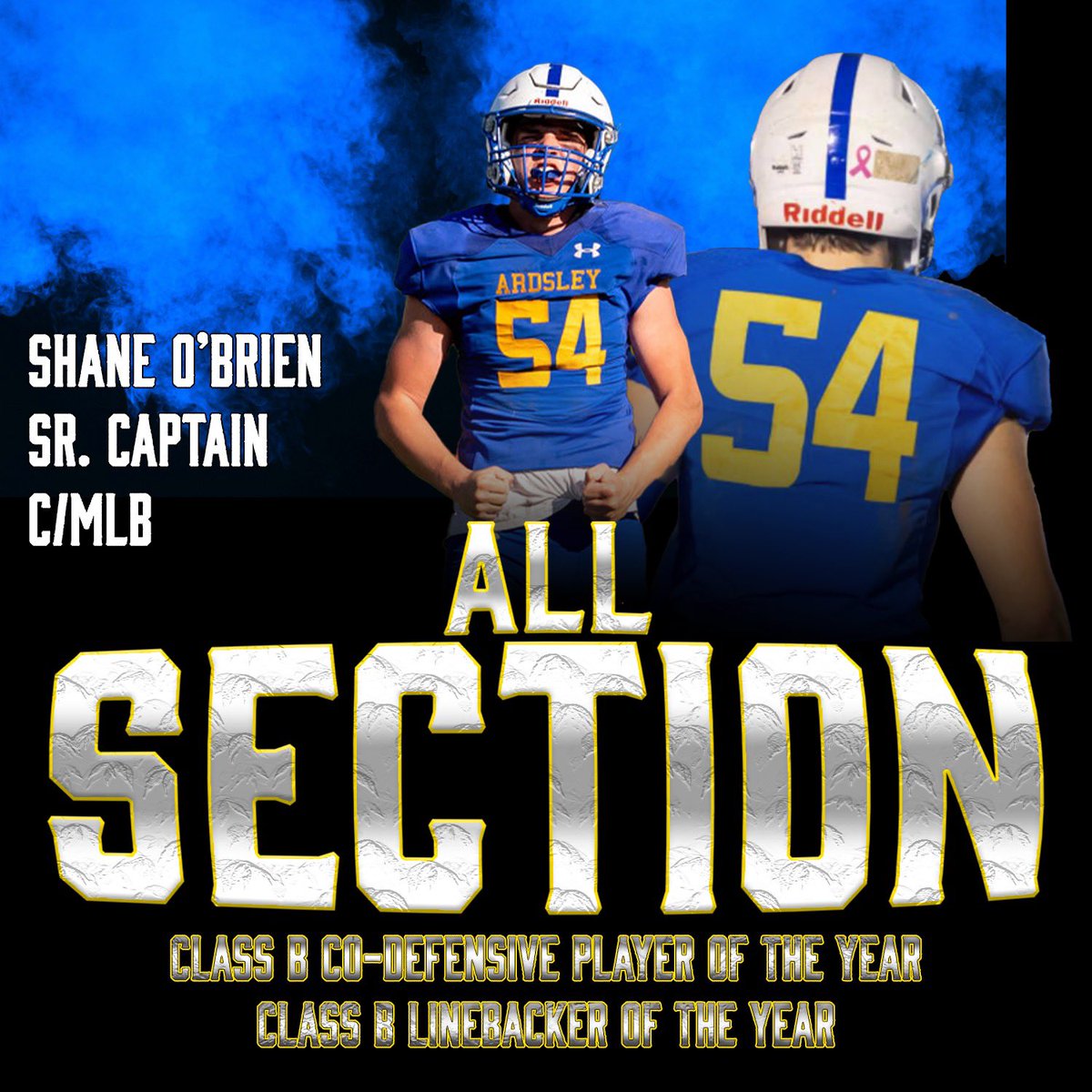 FootballArdsley's tweet photo. Congratulations to our 4 All Section Senior Captains! https://t.co/IYtWhT6mAB
