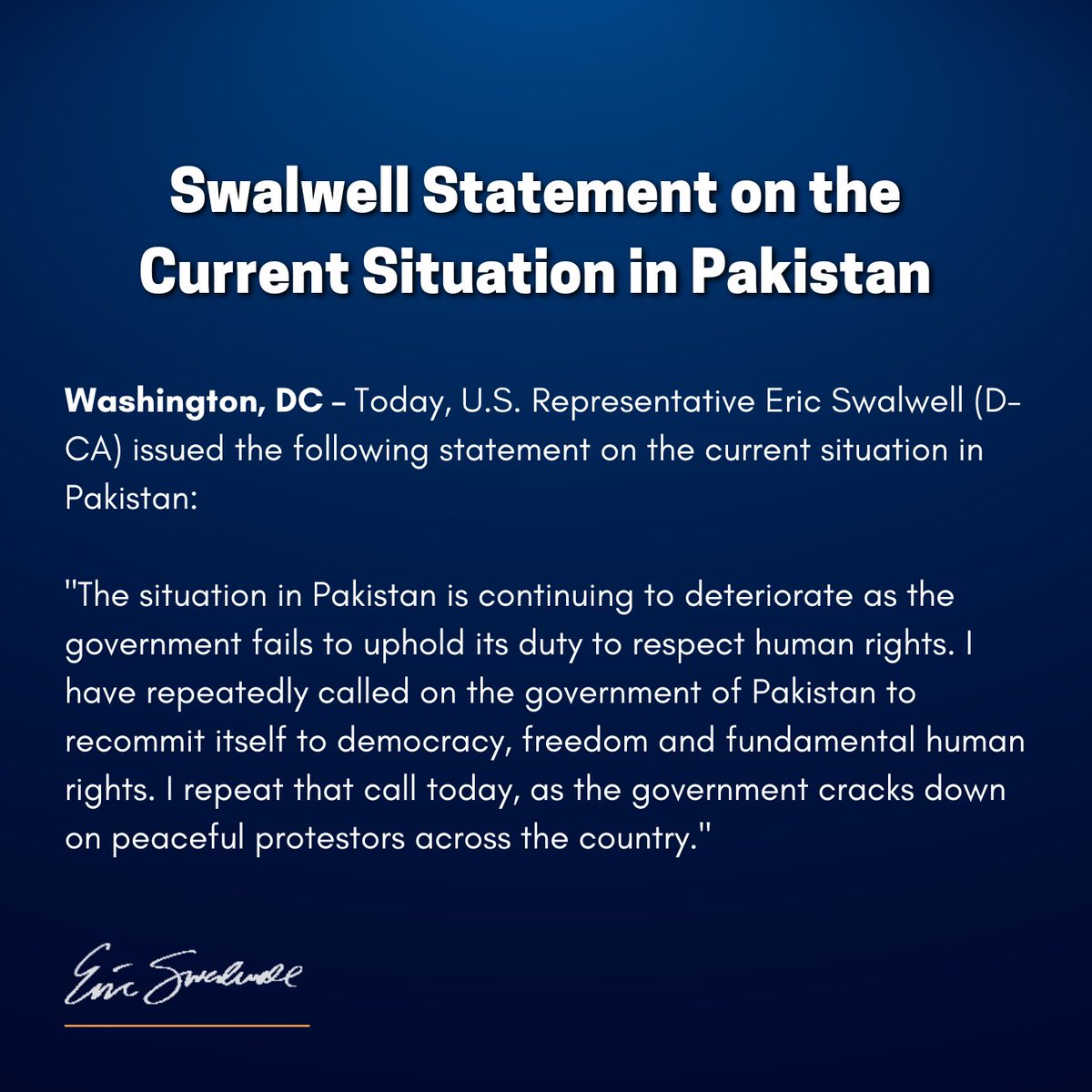 Rep. Eric Swalwell tweet media