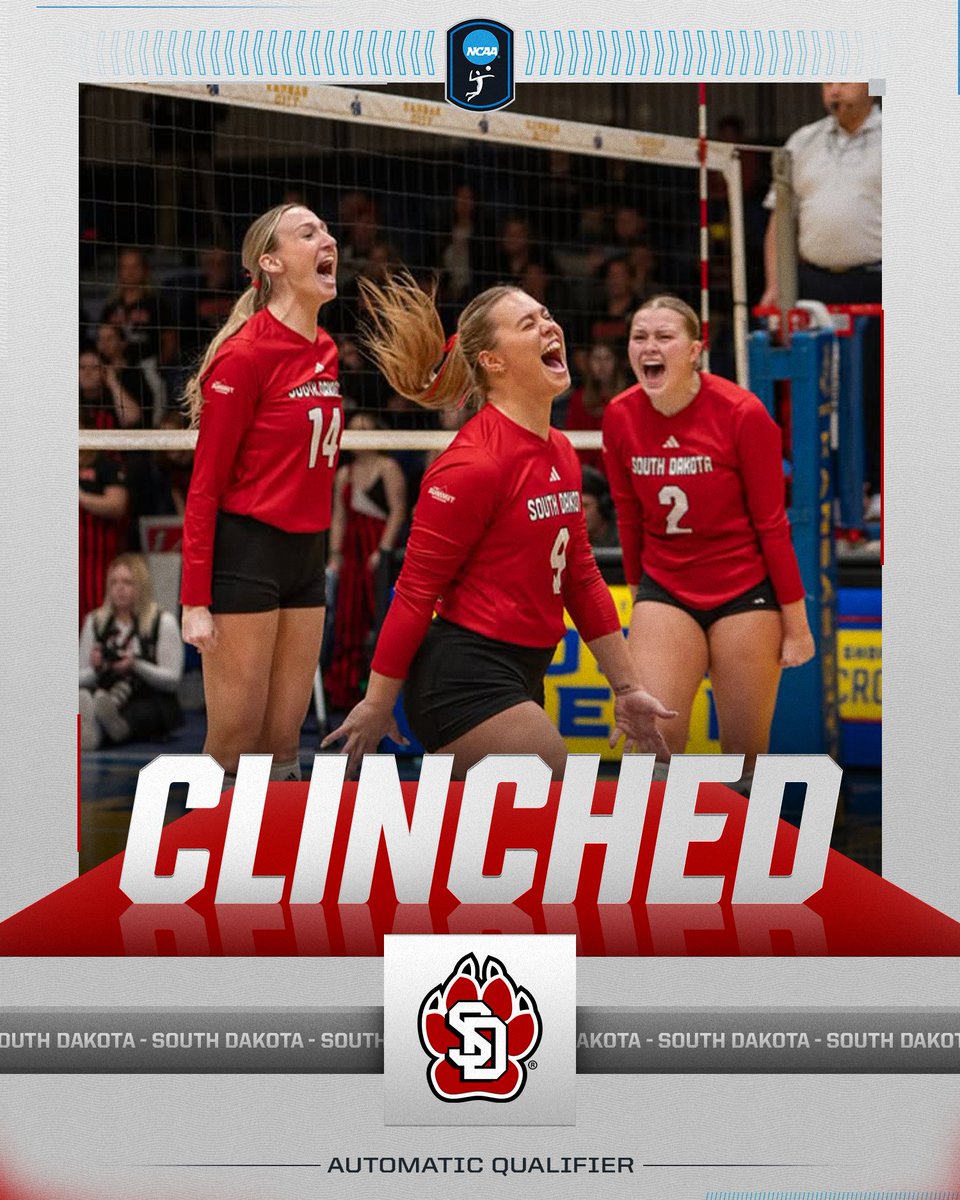 NCAA Women's Volleyball (@ncaavolleyball) on Twitter photo THE COYOTES PUNCH THEIR TICKET ๐๏ธ๐จ
<a href="/SDCoyotesVB/">South Dakota Volleyball</a> defeats South Dakota State 3-2 to claim the <a href="/TheSummitLeague/">The Summit League</a> Conference Championship and secure an AQ bid to the NCAA Tournament!
#NCAAWVB THE COYOTES PUNCH THEIR TICKET ๐๏ธ๐จ
<a href="/SDCoyotesVB/">South Dakota Volleyball</a> defeats South Dakota State 3-2 to claim the <a href="/TheSummitLeague/">The Summit League</a> Conference Championship and secure an AQ bid to the NCAA Tournament!
#NCAAWVB