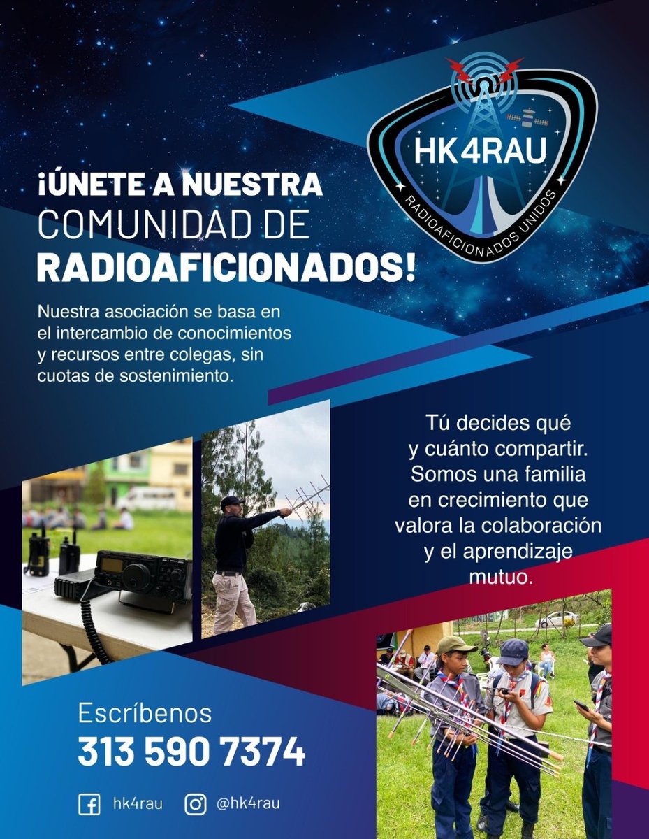 RADIOAFICIONADOS UNIDOS. (@hk4rau) on Twitter photo 