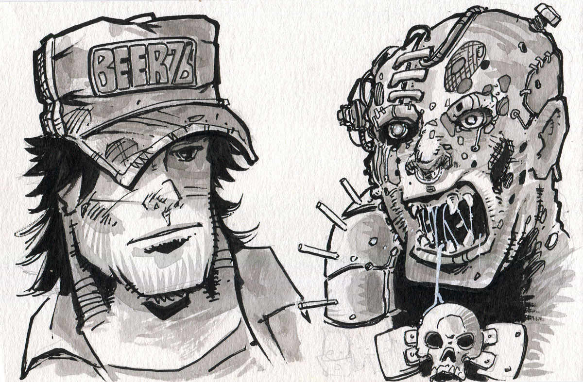 EdwinBickford's tweet image. working on Troubleshooter pages so im posting this image today. #edbickford #metalrobot #outsidrz