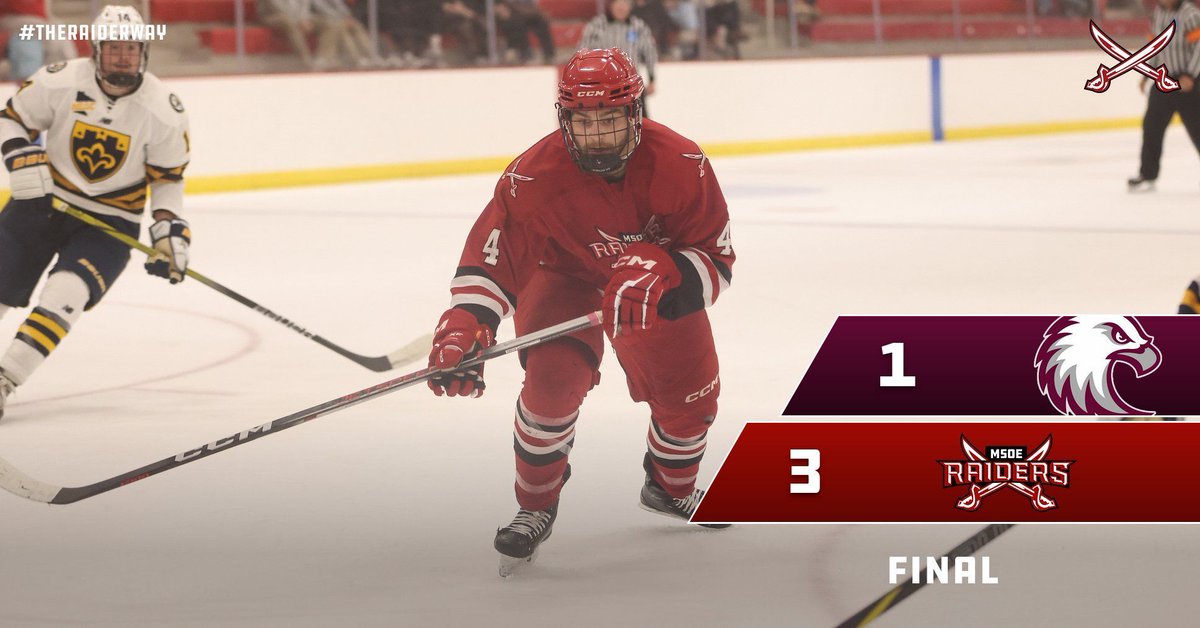 MSOE_Raiders's tweet photo. 🏒 @MSOEHockey | FINAL

Eddie Shepler puts one in with the net open late to seal things in the Twin Cities

#TheRaiderWay #d3hky https://t.co/3TDAchIAH1