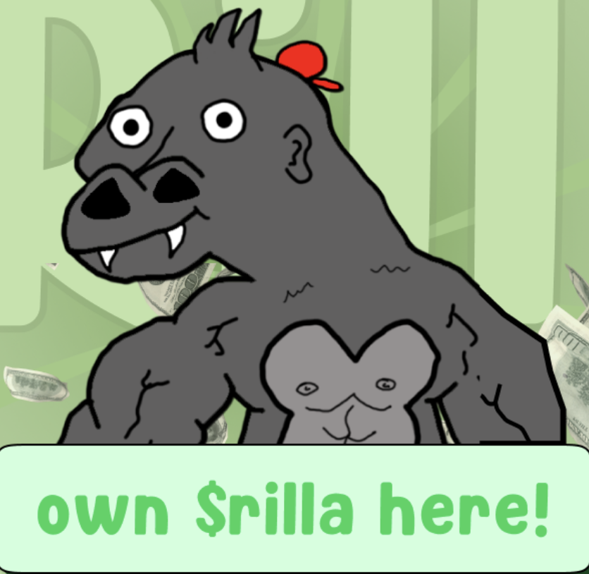 rillatothemoon's tweet photo. 🔥After 2 months, $Rilla is finally here to shake up the jungle! 🦍💪 The meme coin that's as strong as a gorilla and as unstoppable as a bull. 🚀🍌

Don’t miss your chance to join the ultimate crypto king! 👑
🌴 #PumpFunLaunch   #MemeCoin #RillaCoin #CryptoJungle #MoonMission https://t.co/NNNkK5hczf