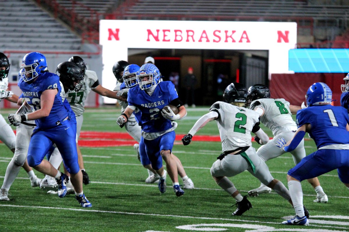 Kyler Lauridsen breaks loose for a 34-yard TD run — his fourth score of the night. 

Bennington now leads Skutt Catholic 26-21 with 11:51 to go in the Class B State Football Championship.