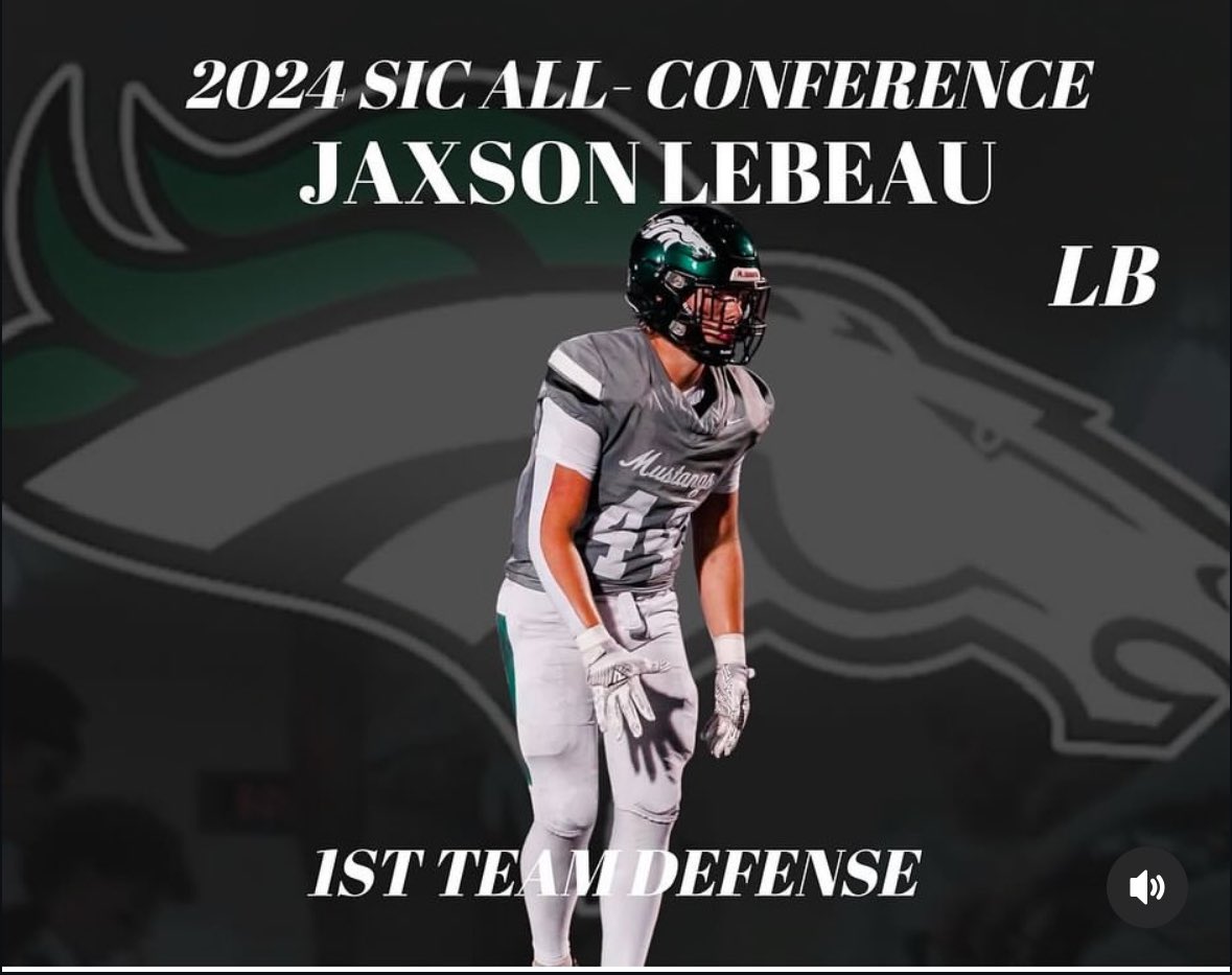 Jaxson Lebeau (@jaxson_lebeau) on Twitter photo Honored to be named 1st team all conference LB!
<a href="/clutchjames/">James Cluphf</a> <a href="/CraigLebeau/">Craig LeBeau</a> <a href="/EagleMustangs/">Eagle Mustangs</a> <a href="/Fergie_44/">Jeremy Ferguson</a> Honored to be named 1st team all conference LB!
<a href="/clutchjames/">James Cluphf</a> <a href="/CraigLebeau/">Craig LeBeau</a> <a href="/EagleMustangs/">Eagle Mustangs</a> <a href="/Fergie_44/">Jeremy Ferguson</a>