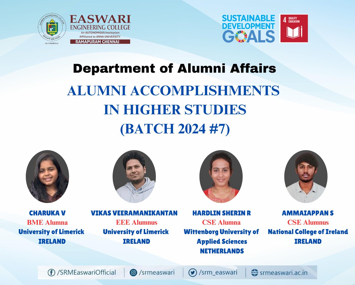 Easwari Engineering College tweet media