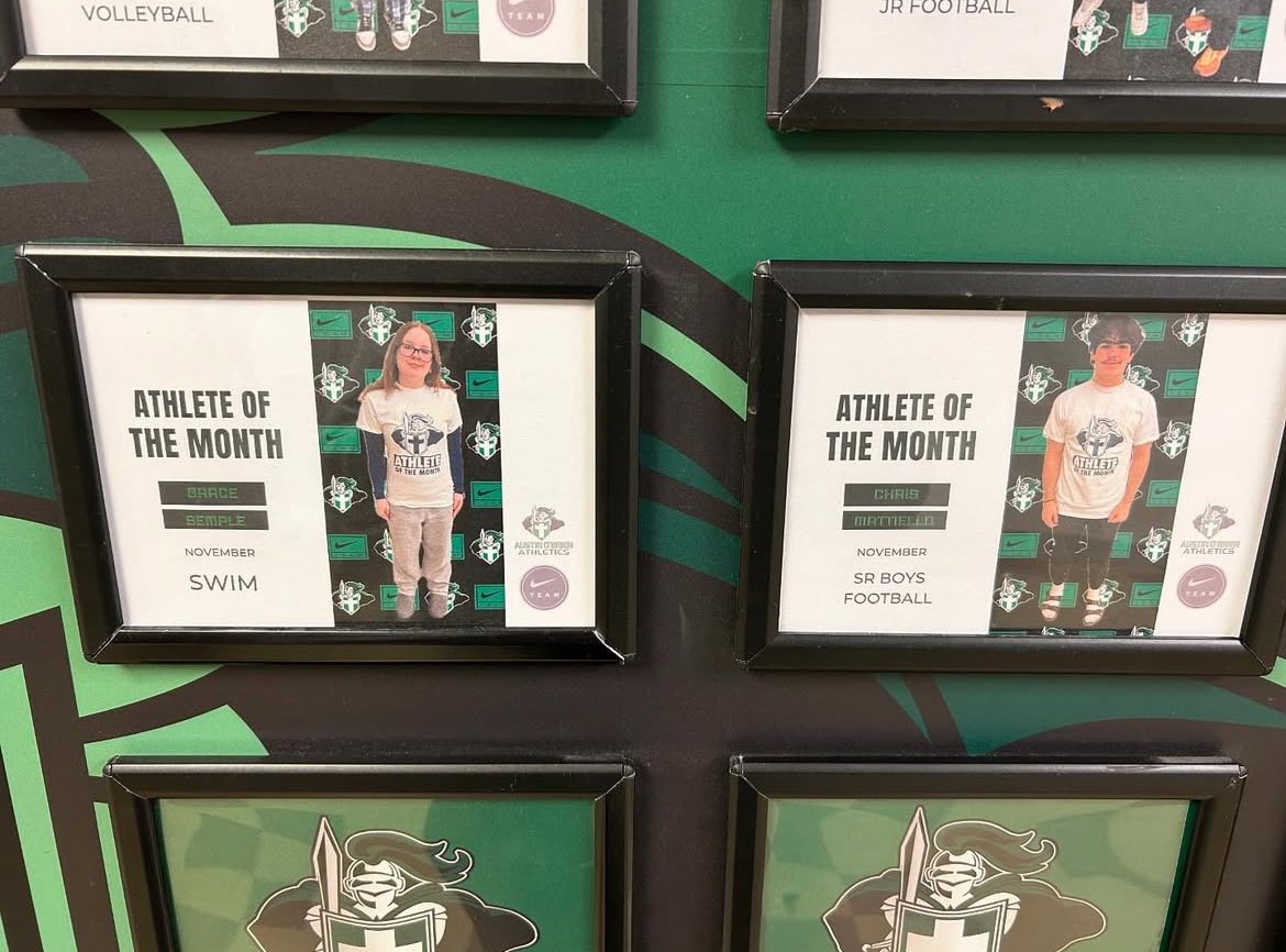 Just got awarded November’s Athlete of the month for my high school, roll cru ⚔️