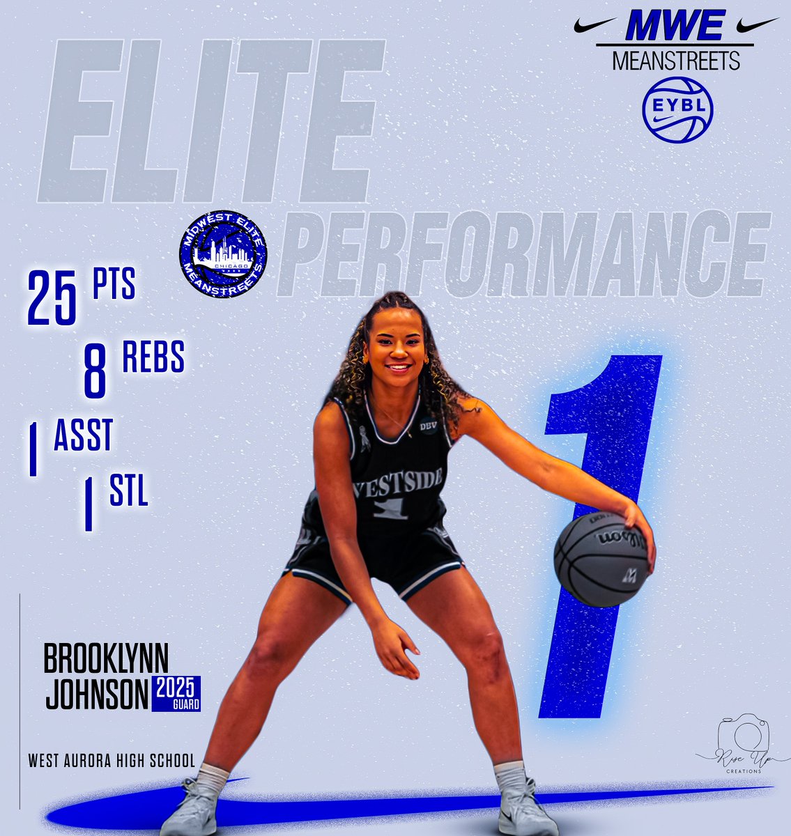 Midwest Elite Meanstreets EYBL (@mwehoops_eybl) on Twitter photo 🏀 Elite Performances 🌟
Brooklynn Johnson (<a href="/Brook_j3/">Brooklynn Johnson</a>) turns up the heat against Glenbard West! With a standout performance of 25 points, 8 rebounds, an assist, and a steal, Brooklynn showed her all-around skills and competitive spirit. This game was a showcase of her ability 🏀 Elite Performances 🌟
Brooklynn Johnson (<a href="/Brook_j3/">Brooklynn Johnson</a>) turns up the heat against Glenbard West! With a standout performance of 25 points, 8 rebounds, an assist, and a steal, Brooklynn showed her all-around skills and competitive spirit. This game was a showcase of her ability