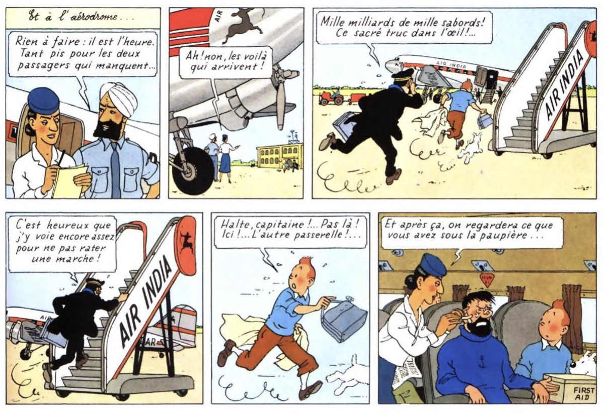 If you’re a Tintin fan, you might remember this small but intriguing detail in Tintin in Tibet. Did you know the airport Tintin and Captain Haddock used here, has a connection to a pivotal event that changed India’s political history? Let’s dive in. 1/19
