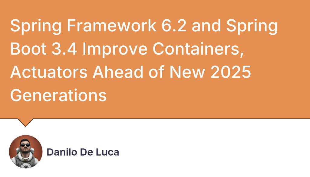 danilopdl's tweet image. Spring Framework 6.0 and 6.1 and Spring Boot 3.0 and 3.2 had more user-facing features, such as Ahead-of-Time compilation with GraalVM Native Image or support for virtual threads and CRaC.
Read more 👉 lttr.ai/AY71t
#SpringBoot3 #StructuredLogging #DockerCompose