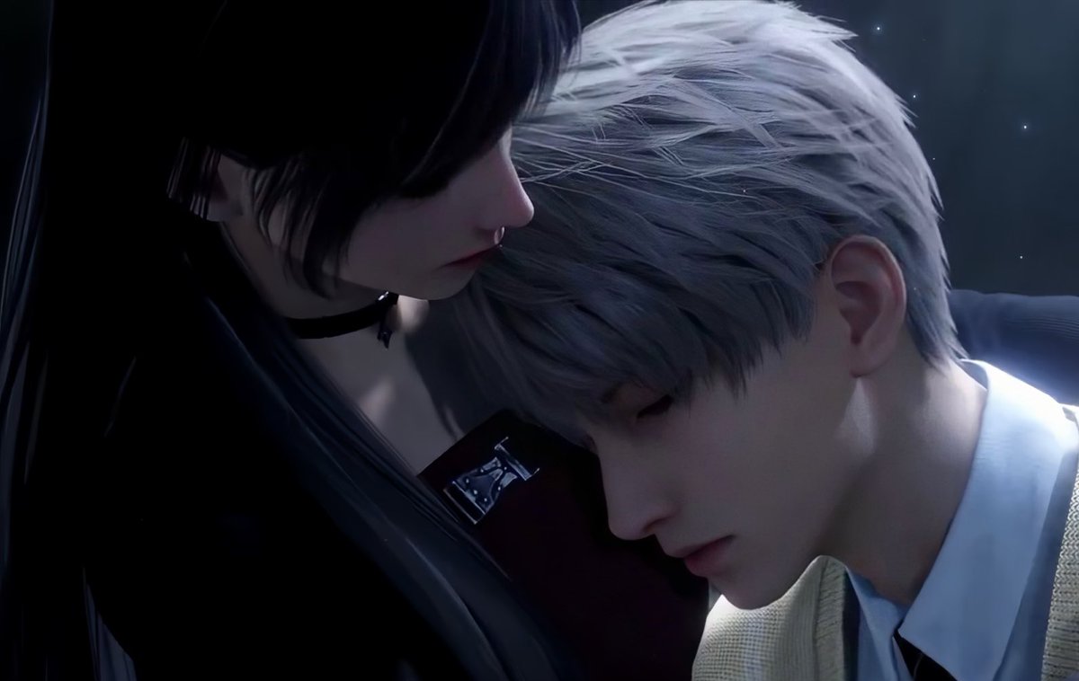 Princephilos's tweet image. "But I'm glad, this time it chose me instead of you. At least I can protect you, at least I'm not late anymore and at least I won't lose you like in the past.
As you said.
'Xavier's light will never be far away.'

And I'm here, with you."