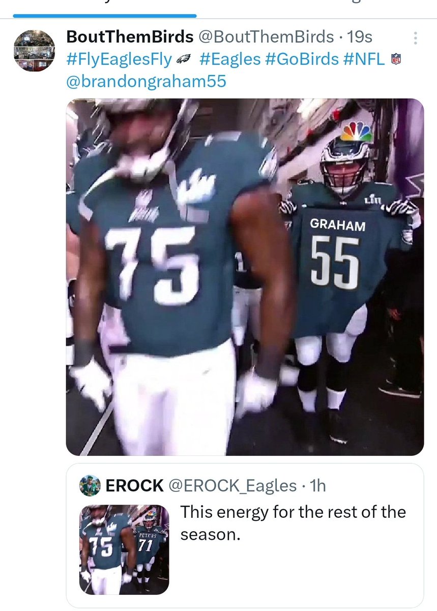 BoutThemBirds's tweet photo. @Eagles #ForBG๐ช๐พ https://t.co/ODJFx469hf