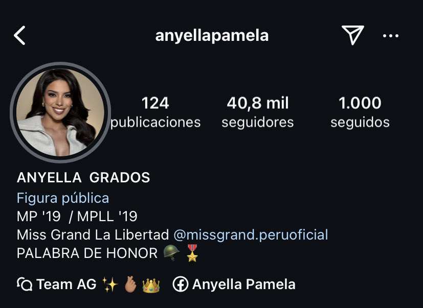 Aprovechando que todos hablan de ella, vayan a seguir a la reinota de Anyella Grados a su Instagram 💋🫵🏻 #PalabraDeHonor #PalabraDeHonor13