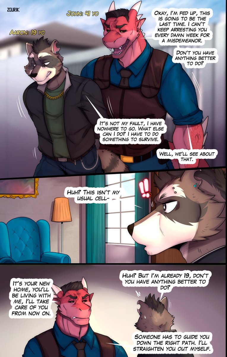 Zourik_'s tweet photo. Looks like the boy only needed a  BIG support to get back on track! 🦝🐉⛓️ https://t.co/opfMG4OLmL