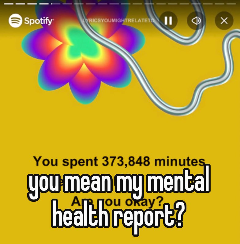 can't wait to get my medical diagnosis (spotify wrapped)