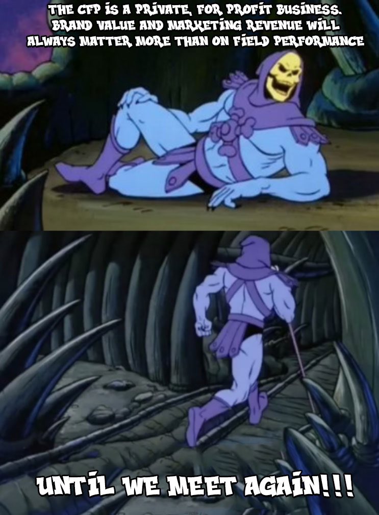 KnightmarishJ's tweet image. Bama has 3 losses and two of them are to unranked teams that had four conference wins between them before last Saturday.