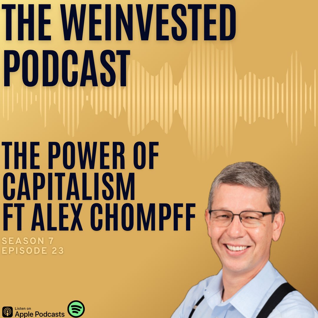 New podcast episode “The Power of Capitalism” ft Alex Chompff. Link in bio #weinvested #podcast #privateequity 

podcasts.apple.com/us/podcast/the…