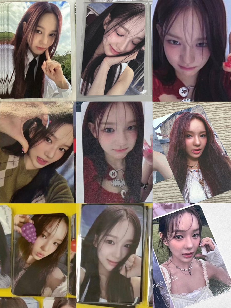 sarangfuls's tweet image. her photocard game is insane