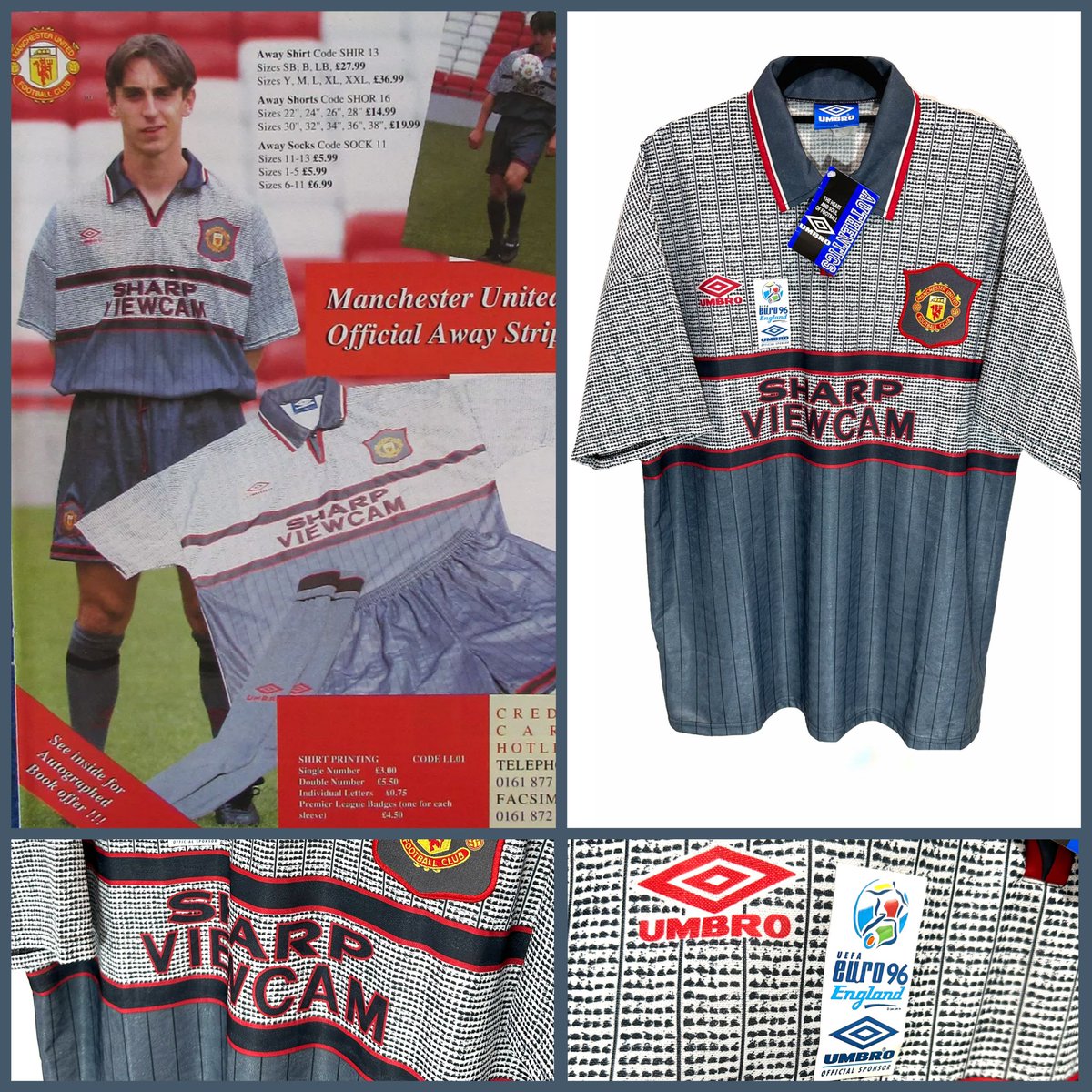 jkoscollection's tweet photo. The famous “unlucky shirt” or the “invisible shirt” as United have never won a game with this shirt and the shirt was dropped halftime with a full set spare kit ready for each player during halftime 👀

#notforsale #justforsharing #bnwt #manchesterunited #jksoccerjersey https://t.co/aVLNhLUwaR