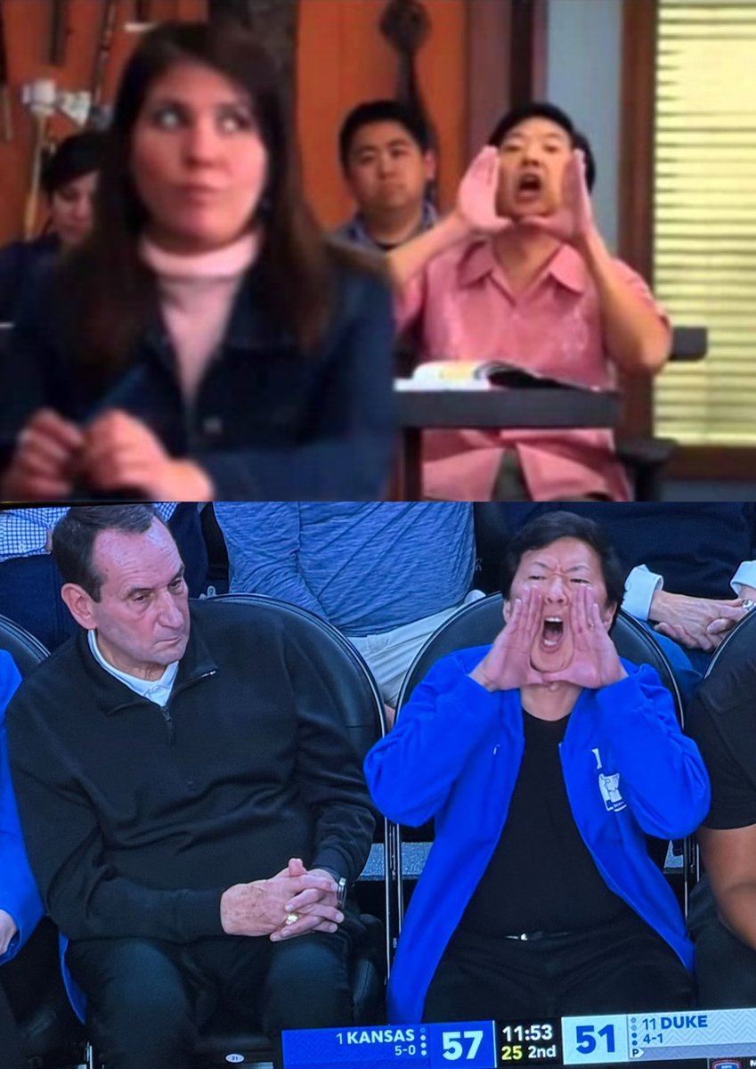 Coach Kayyyyy

#Duke #Kansas #CollegeBasketball #NCAA #NCAAB <a href="/kenjeong/">Ken Jeong</a>