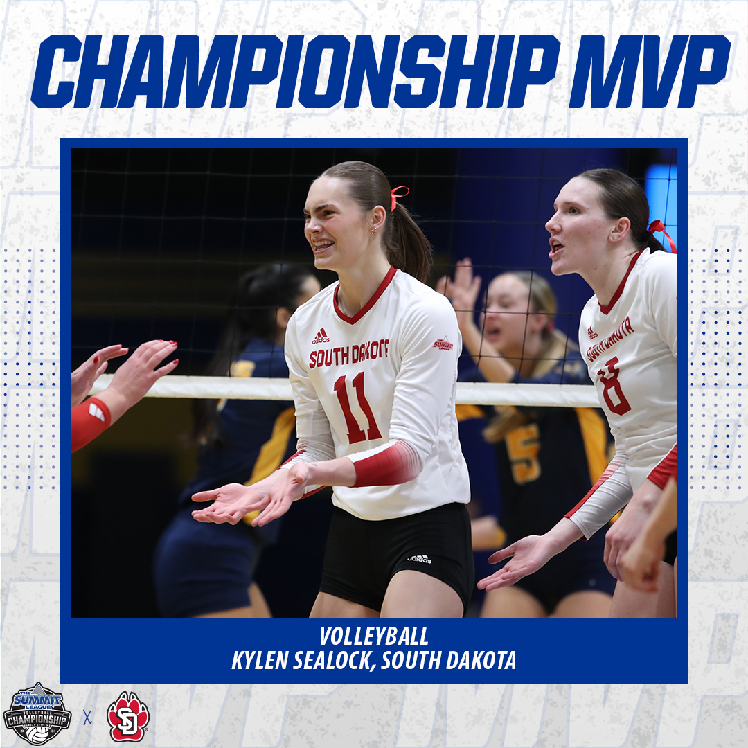 The 2024 #SummitVB 𝘾𝙝𝙖𝙢𝙥𝙞𝙤𝙣𝙨𝙝𝙞𝙥 𝙈𝙑𝙋...

<a href="/SDCoyotesVB/">South Dakota Volleyball</a>'s <a href="/KylenSealock/">Kylen Sealock</a>‼️

#ReachTheSummit