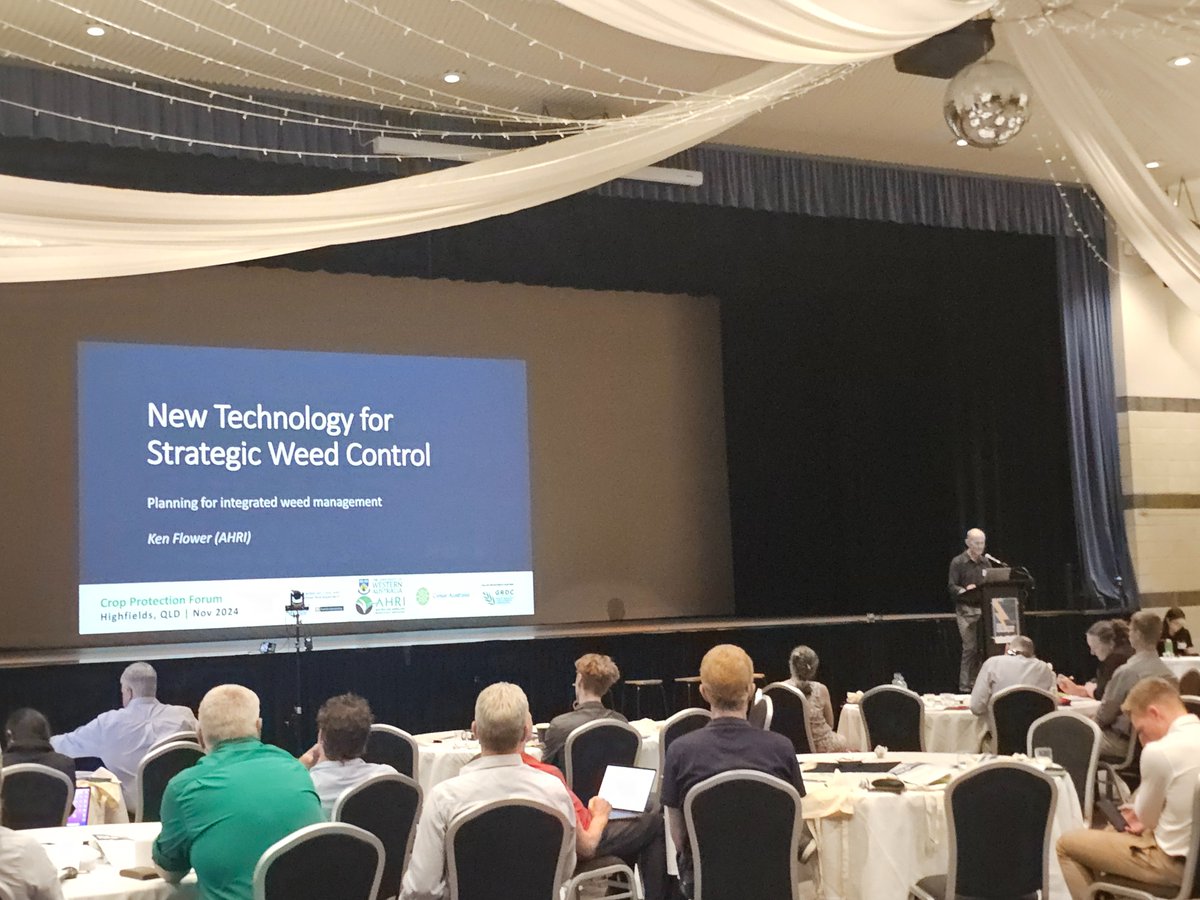 AHRI (@ahri_team) on Twitter photo AHRI Director Prof. Ken Flower presenting on new technology available for weed control 🌱
And the new project, Next-gen analytics for weed control, led by <a href="/Mike_AHRI/">Mike Ashworth</a>
#Cropprotection24 AHRI Director Prof. Ken Flower presenting on new technology available for weed control 🌱
And the new project, Next-gen analytics for weed control, led by <a href="/Mike_AHRI/">Mike Ashworth</a>
#Cropprotection24