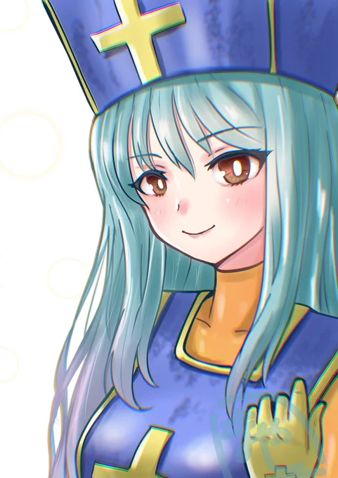 ドラクエ3の僧侶ちゃん描きました( ੭˙ᗜ˙)੭#イラスト#ドラゴンクエスト3リメイク #レトロコンシューマー愛好会イラスト部 