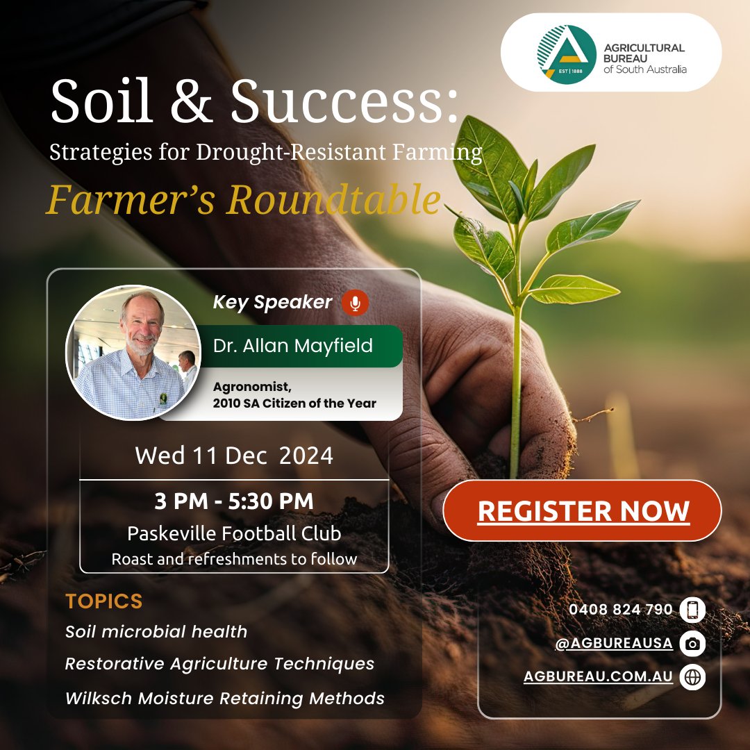 Ag Bureau of South Australia tweet media