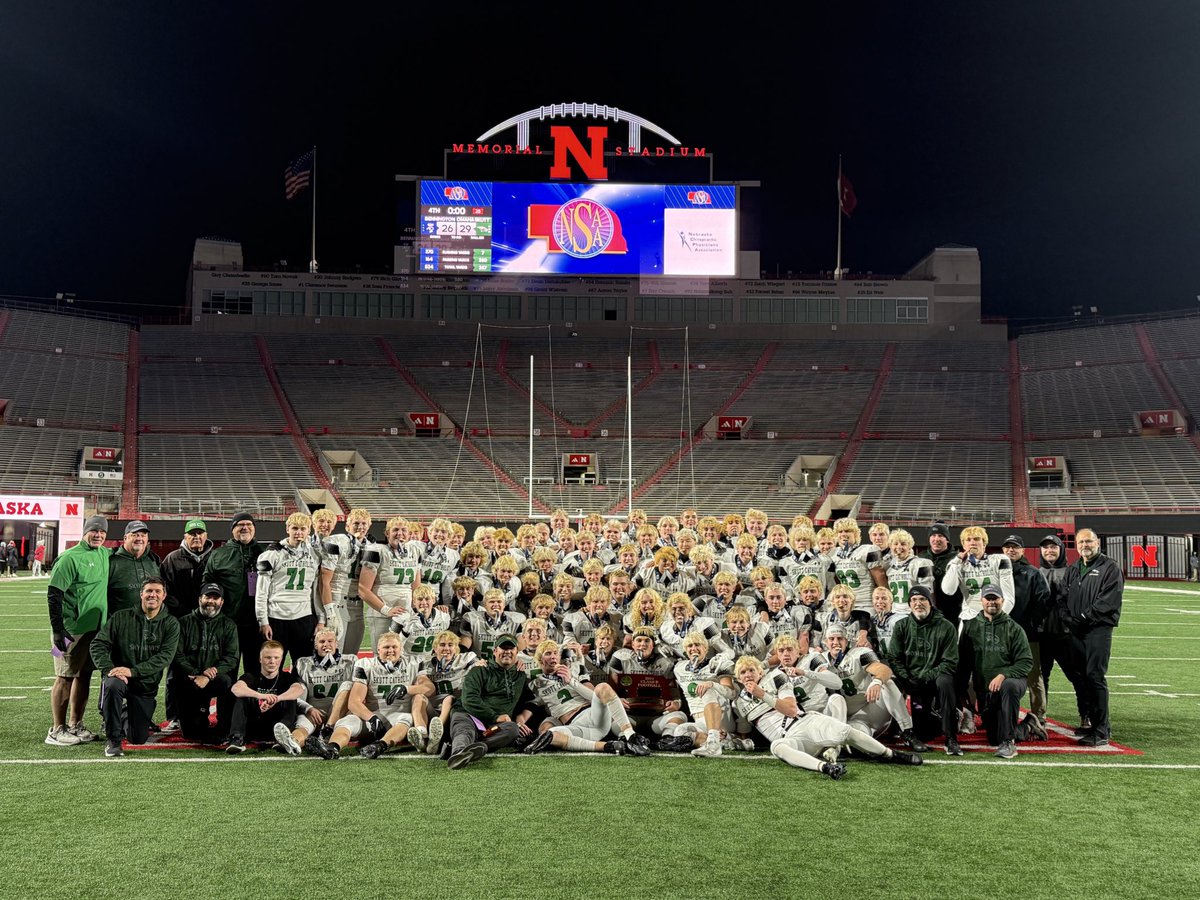 🏈 The Omaha Skutt Catholic SkyHawks are the 2024 Class B Nebraska State Football Champions! 🏆 #nebpreps