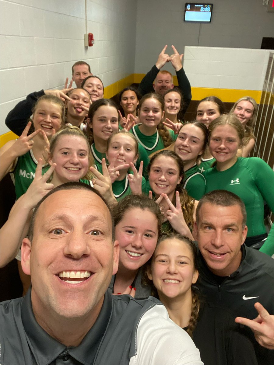 Road Warriors getting that W tonight at Roger Bacon. #McNickWomen’sBasketball #RoadWarriors #LadyHoops #BondedTogether.🏀🚀💚🖤