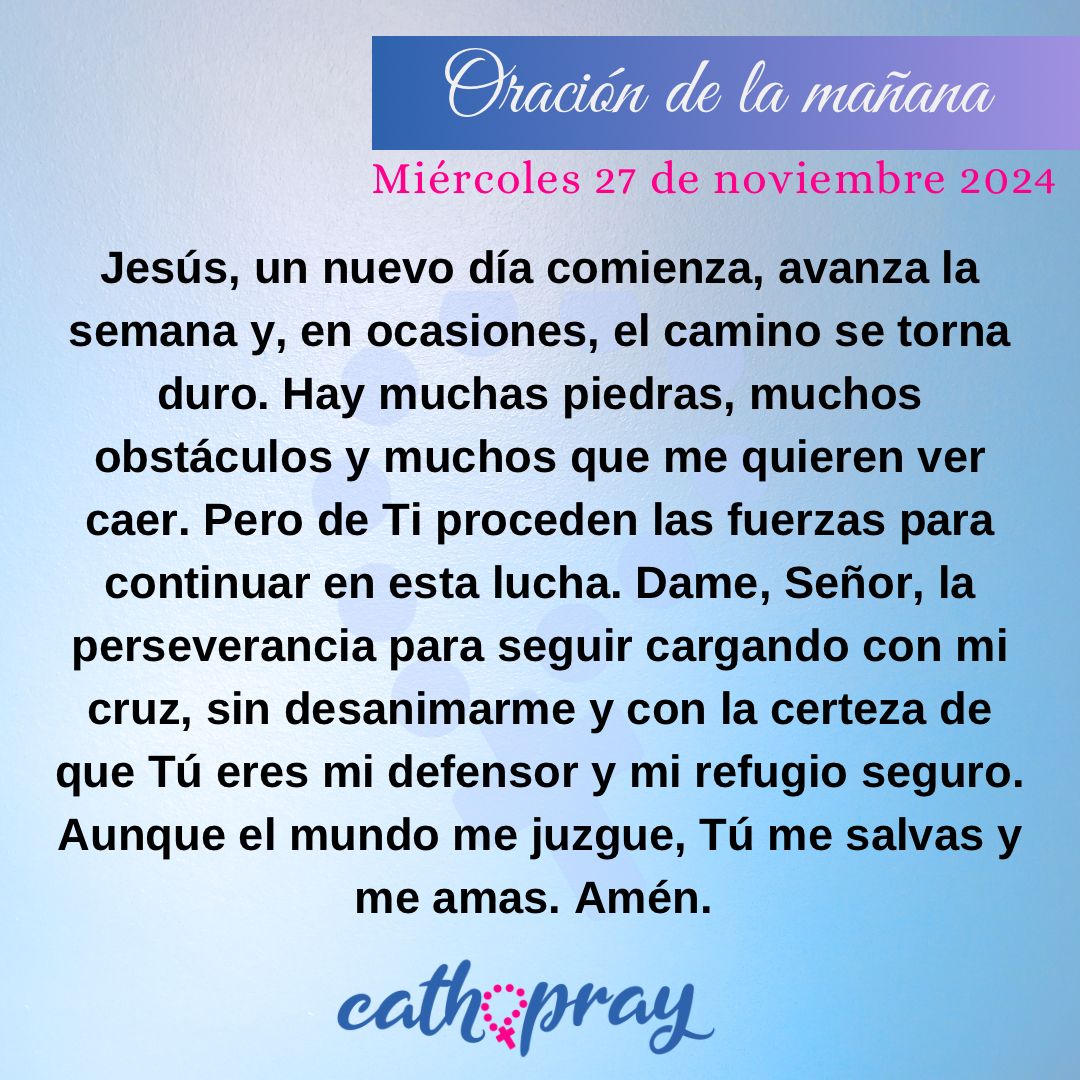 Oración de la mañana, miércoles w7 de noviembre de 2024 🙏 

* Laudes de hoy: youtu.be/LkaOPNoIp1o?si…