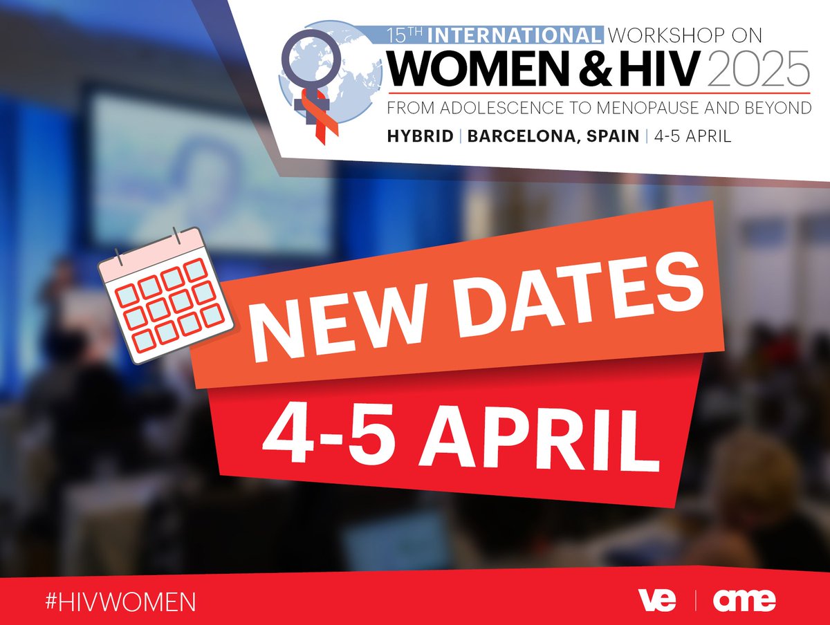 Yplus_Global's tweet photo. ⭐️ Save the Date! ⭐️ Join us for the 15th International Workshop on Women &amp; HIV. Submit your abstracts before Friday, 17 January 2025.

📆4-5 April 2025
📍Barcelona, Spain 🇪🇸
Registration👉🏼 https://t.co/9qIpFg85At https://t.co/X3erO4TSge