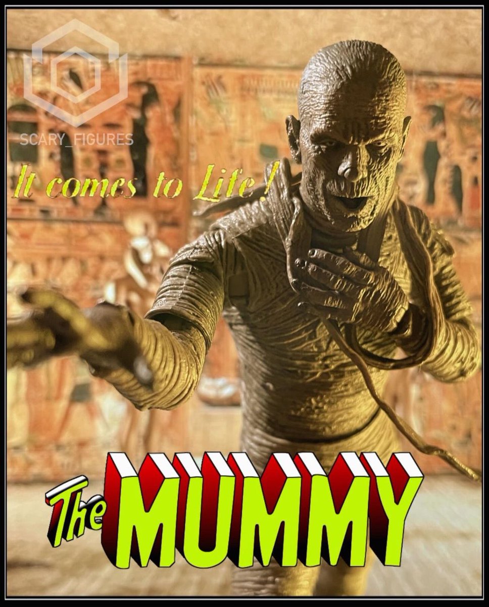 FiguresScary's tweet photo. It comes to Life!

#actionfigure #actionfigures #figurephotography #horror #HorrorMovies #HorrorMovie #neca #themummy #boriskarloff #universalmonster https://t.co/LWmhqM0Ka3
