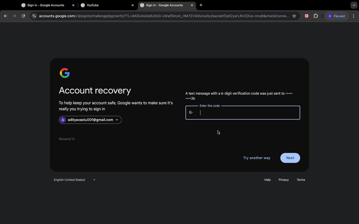 EmpireIG485148's tweet image. URGENT: Our Google account (adityavastu001@gmail.com) has been hacked. The hacker changed the recovery mobile number, and we can&apos;t regain access. This account holds critical company data. @Google, please help us recover it ASAP! #CyberSecurity #GoogleSupport