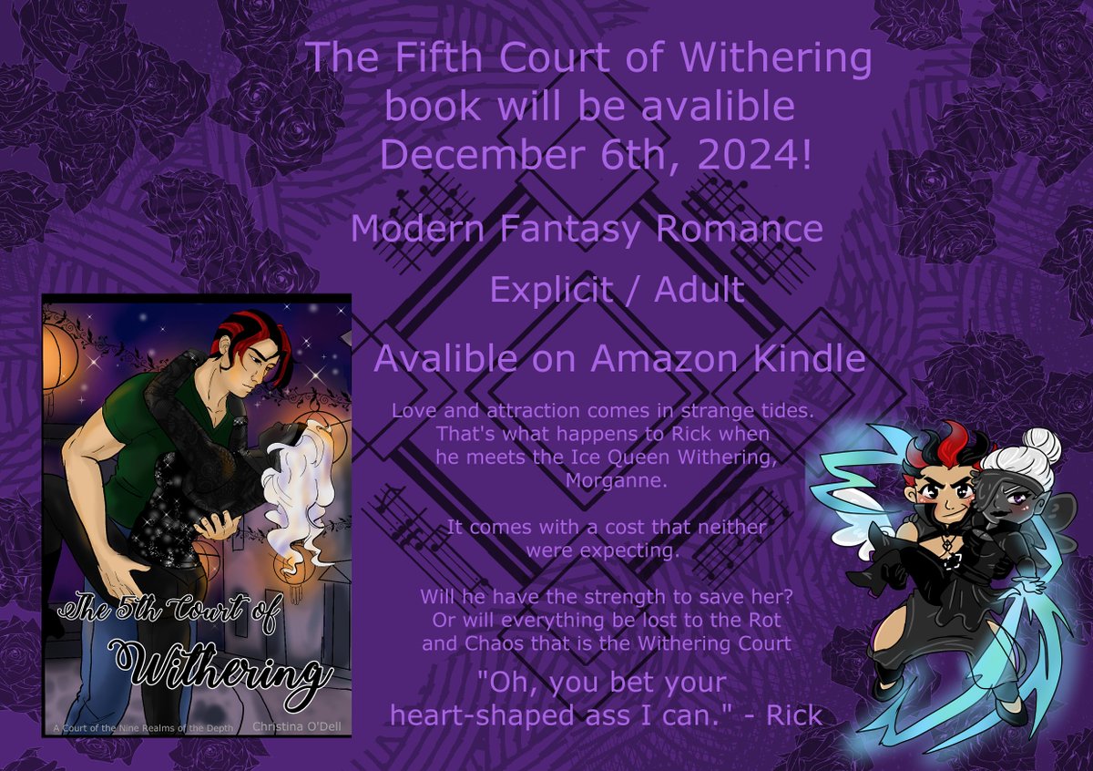 Shricshric's tweet photo. I don't post much here anymore. But I just wanted to announce that I've got Withering published. :) See ya'll on the 6th! https://t.co/lEOpCbAaXn