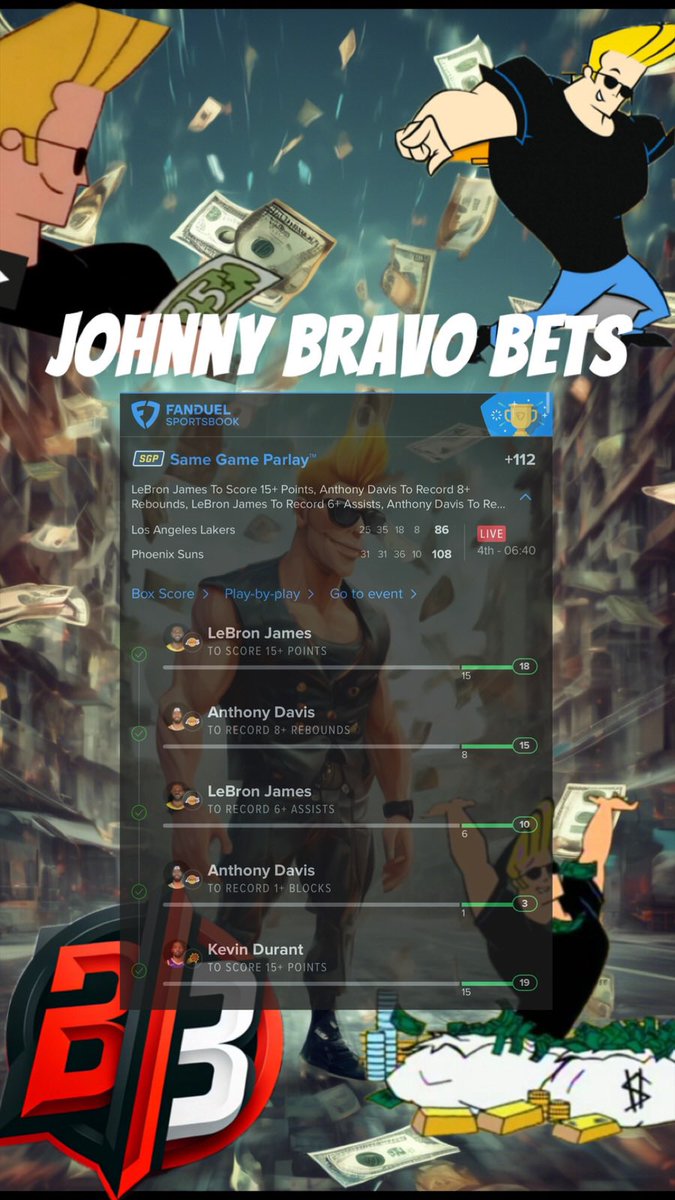 bravo_bets's tweet photo. 2/2 on the bets tonight. Giannis didn’t play so the first wasn’t quiet a +100 but money is money 🔥 #JBB https://t.co/HeeroPE2ng